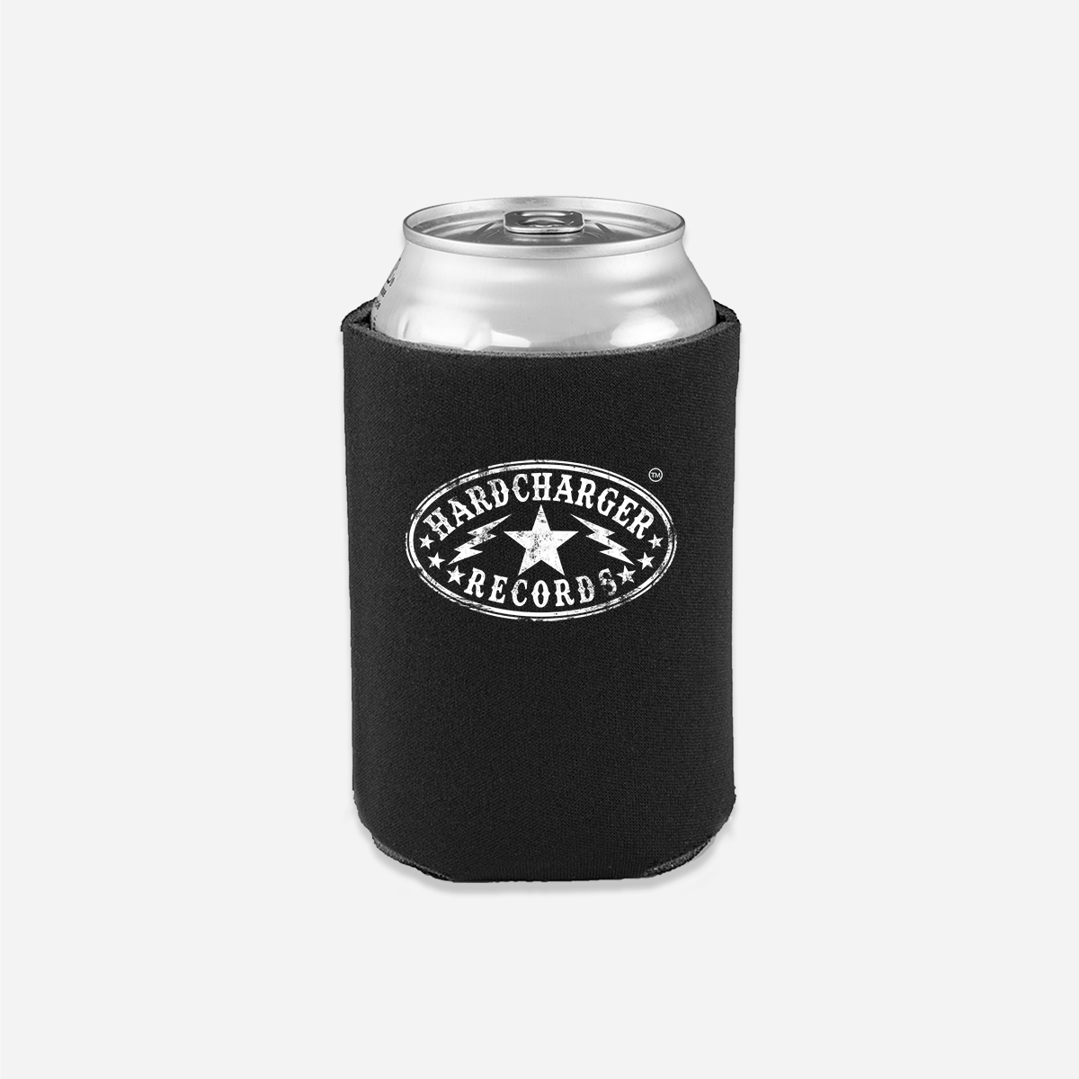 Hardcharger Records logo koozie