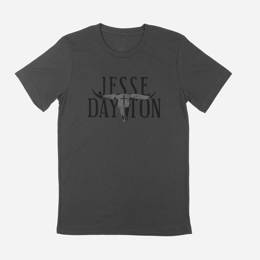The Hard Way Blues - Longhorn Skull T-Shirt
