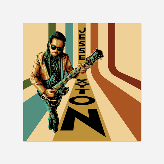 The Hard Way Blues - 12 x 12 Print